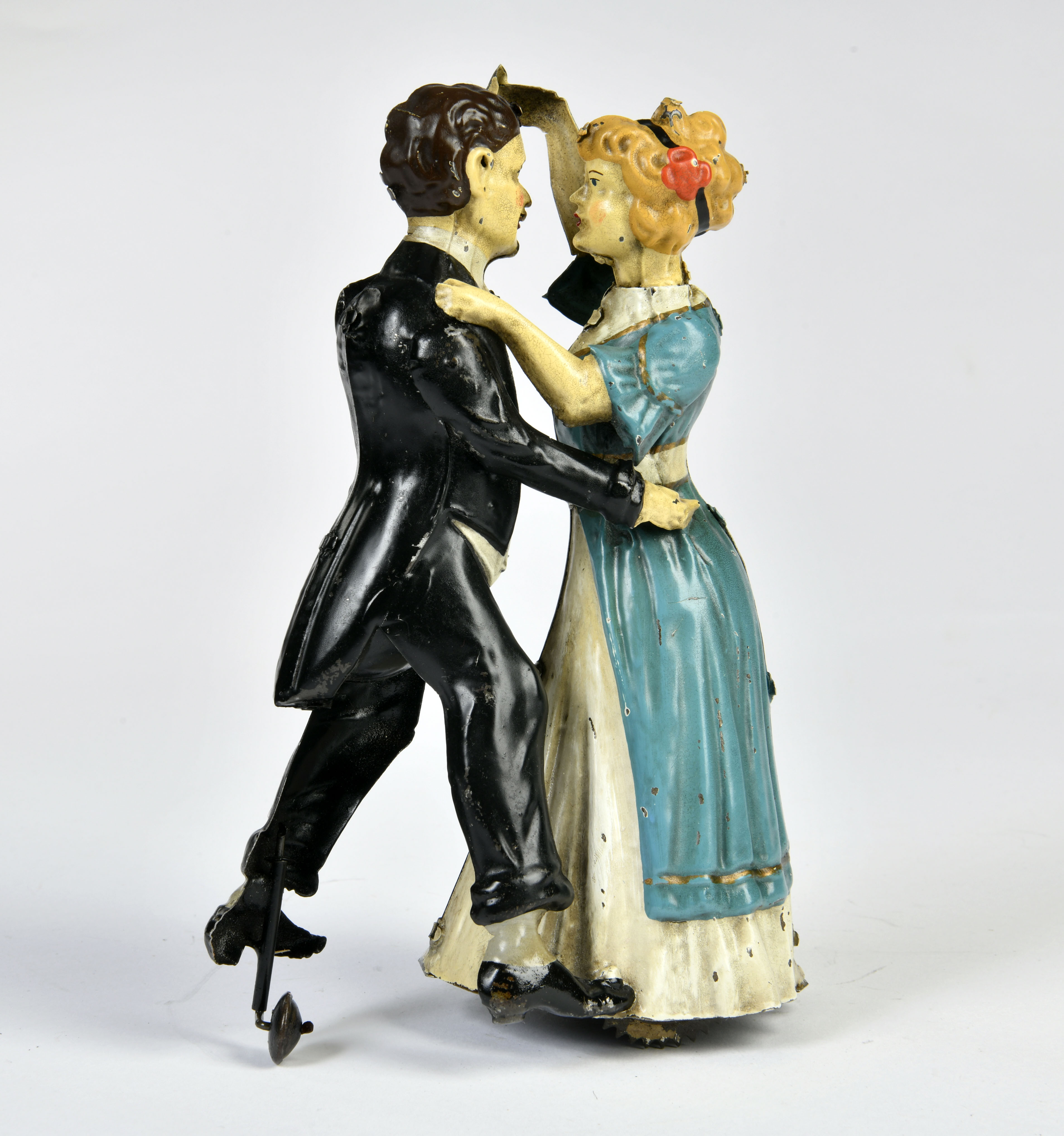 Günthermann, dancing couple, Germany pw, 21 cm, tin, cw ok, min. paint d., C 1-2
