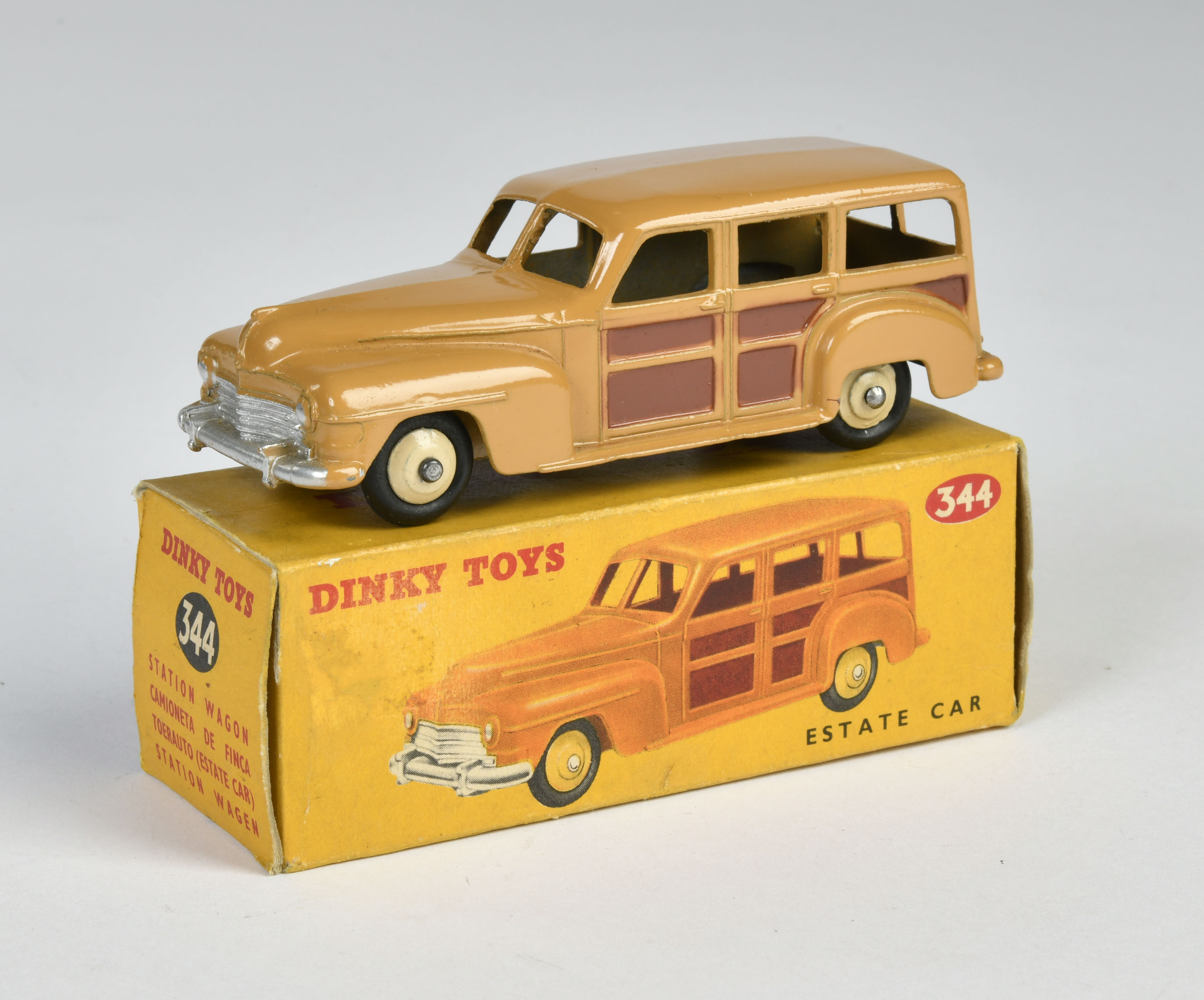 Dinky Toys, 344 Estate Car, beige, box C 2, C 1