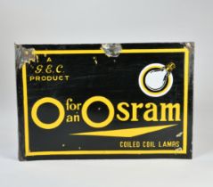 O for an Osram, Emailschild