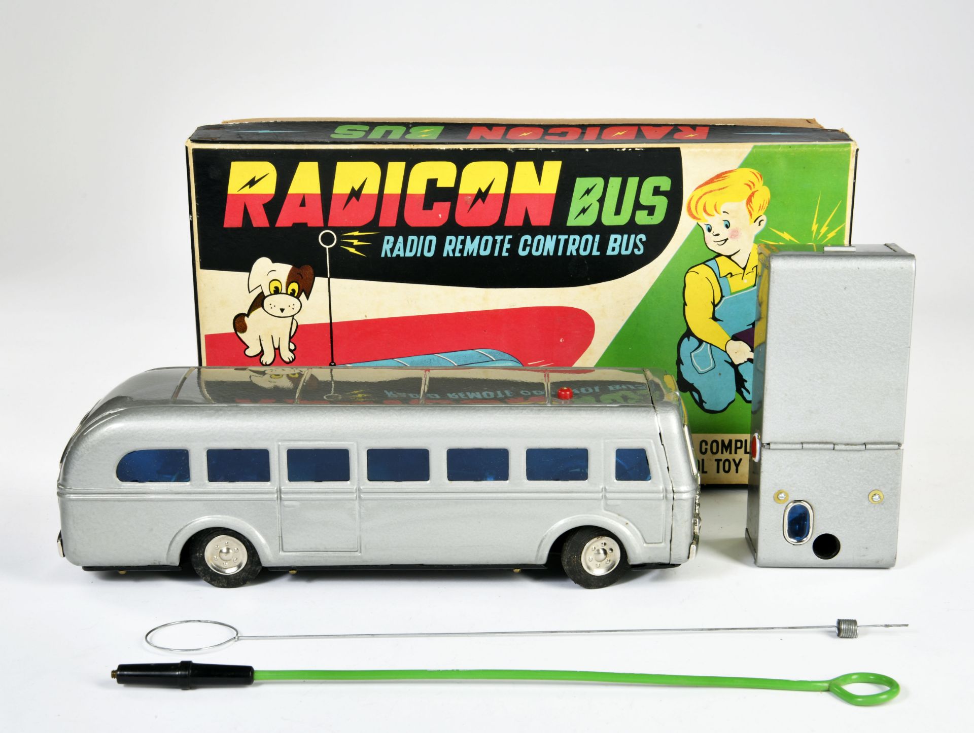 MT Modern Toys Masudaya, Radicon Bus, Japan, 35 cm, complete, tin, box, C 1-