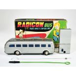 MT Modern Toys Masudaya, Radicon Bus, Japan, 35 cm, complete, tin, box, C 1-