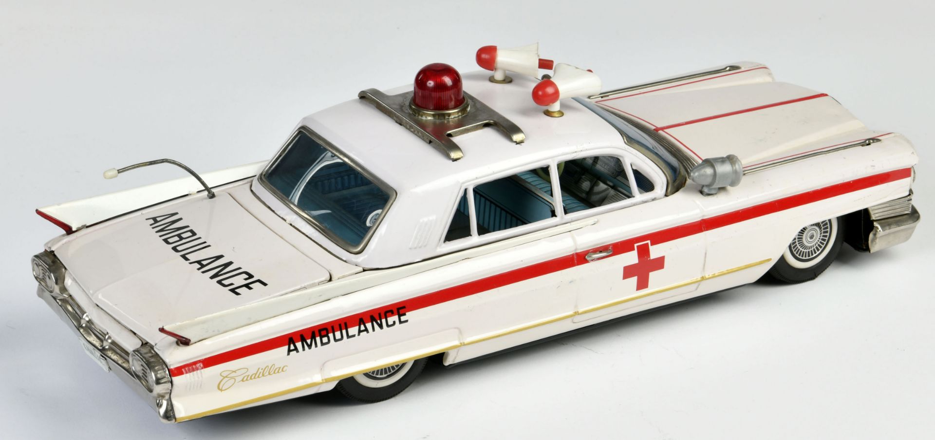 Bandai, Cadillac Ambulance, Japan, 43 cm, tin, friction ok, C 1-2 - Image 2 of 3