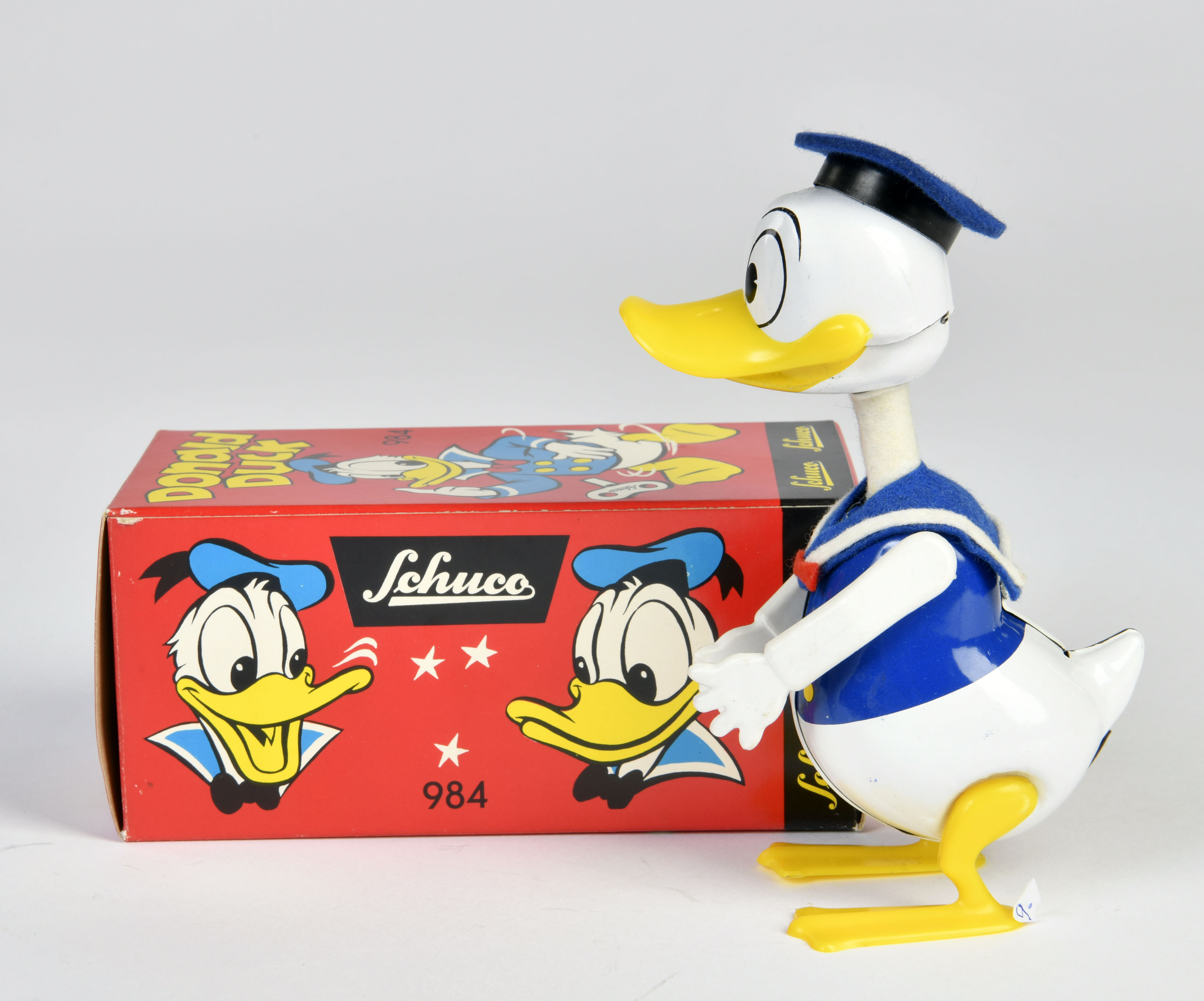 Schuco, Donald Duck 984, W.-Germany, 15,5 cm, mixed constr., cw ok, box C 1, C 1 - Image 2 of 2