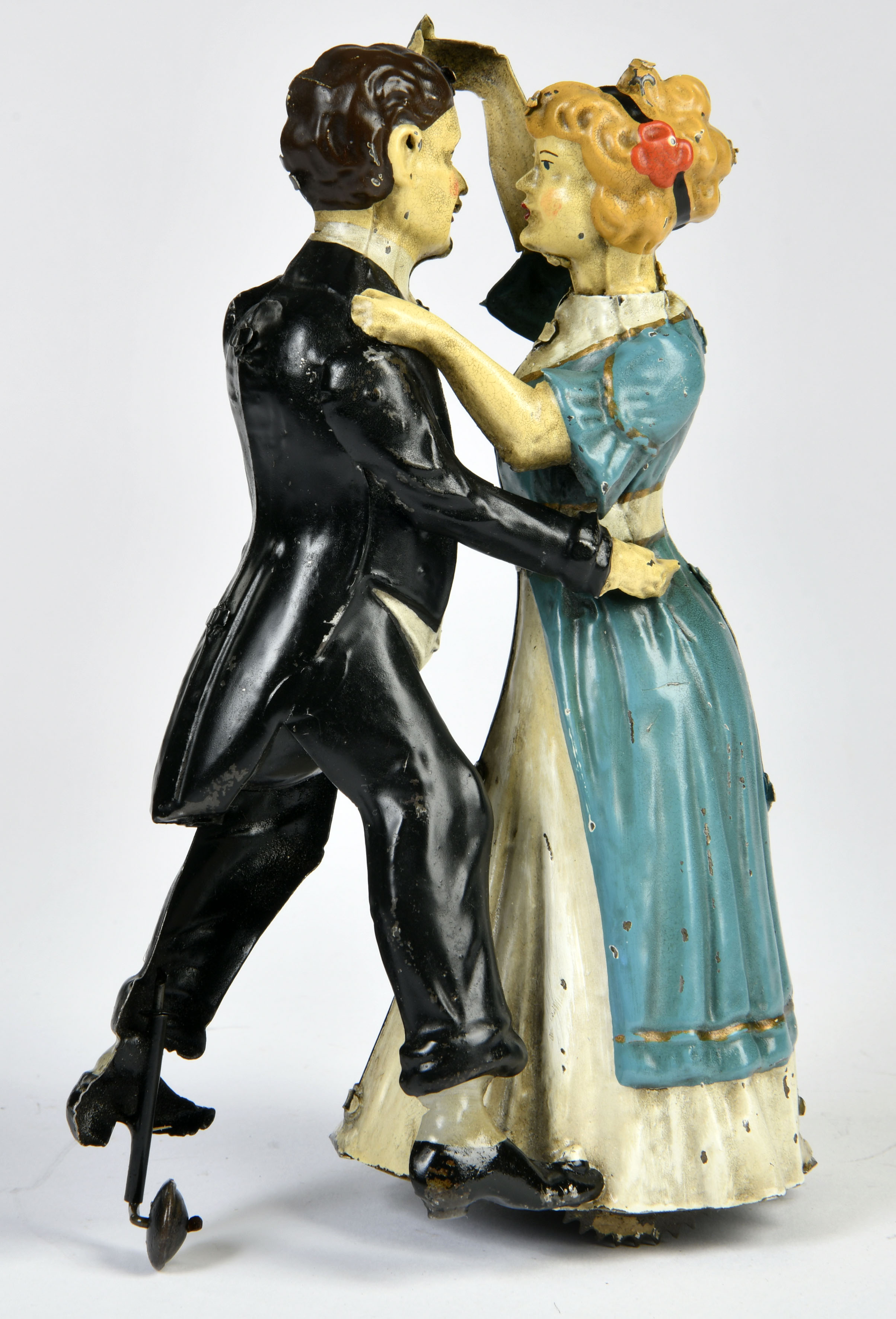 Günthermann, dancing couple, Germany pw, 21 cm, tin, cw ok, min. paint d., C 1-2 - Image 2 of 5