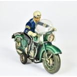 Tippco, motorcycle 598 Police, W.-Germany, 29 cm, tin, Friktion ok, min. paint d., C 2+