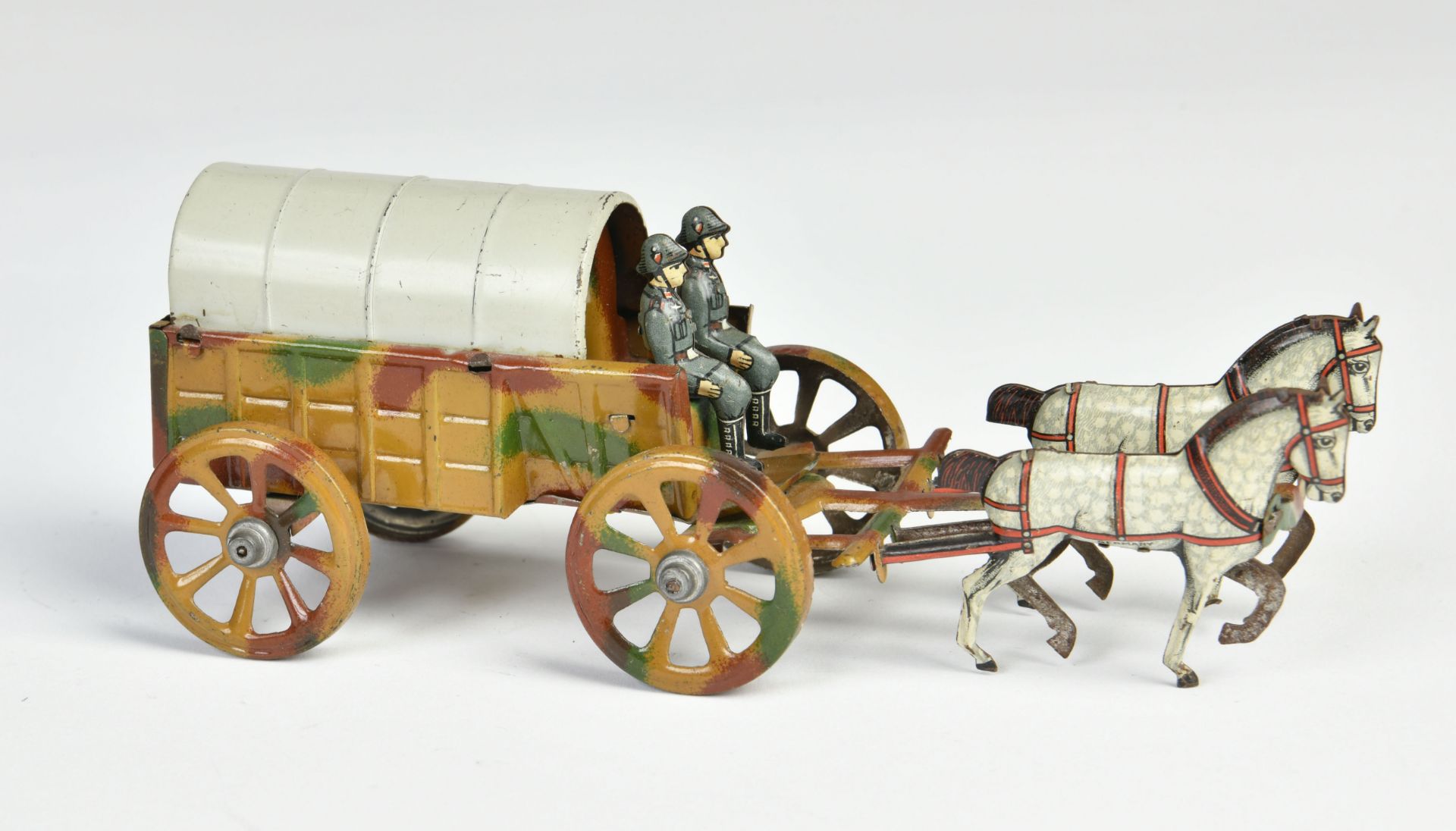 Fischer, Penny Toy military carriage, Germany pw, 17 cm, tin, min. paint d., C 2