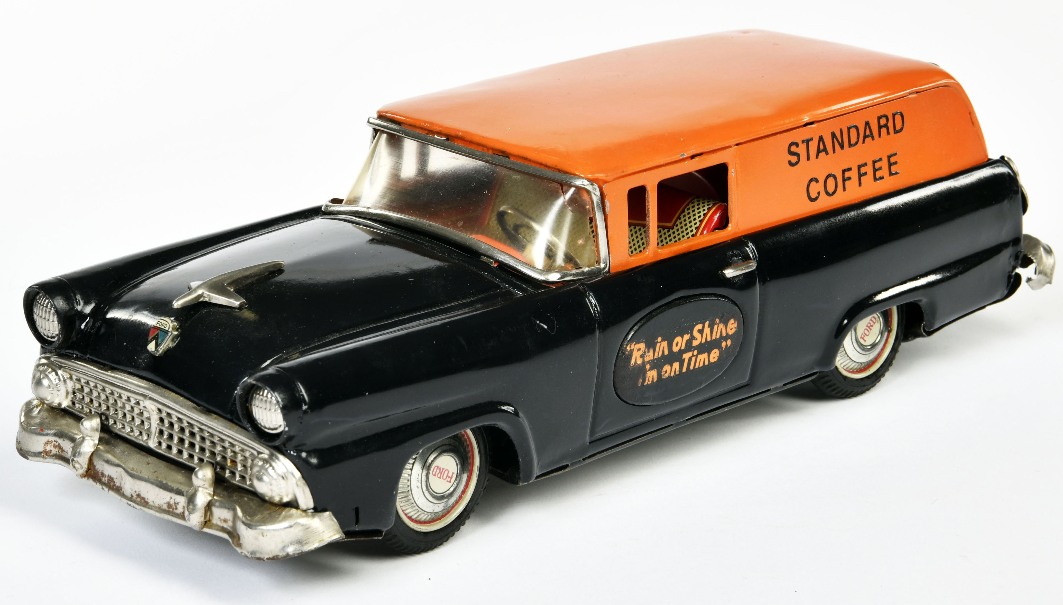 Bandai, Ford Standard Coffee, Japan, 30 cm, tin, restored, paint d., please inspect - Image 2 of 3