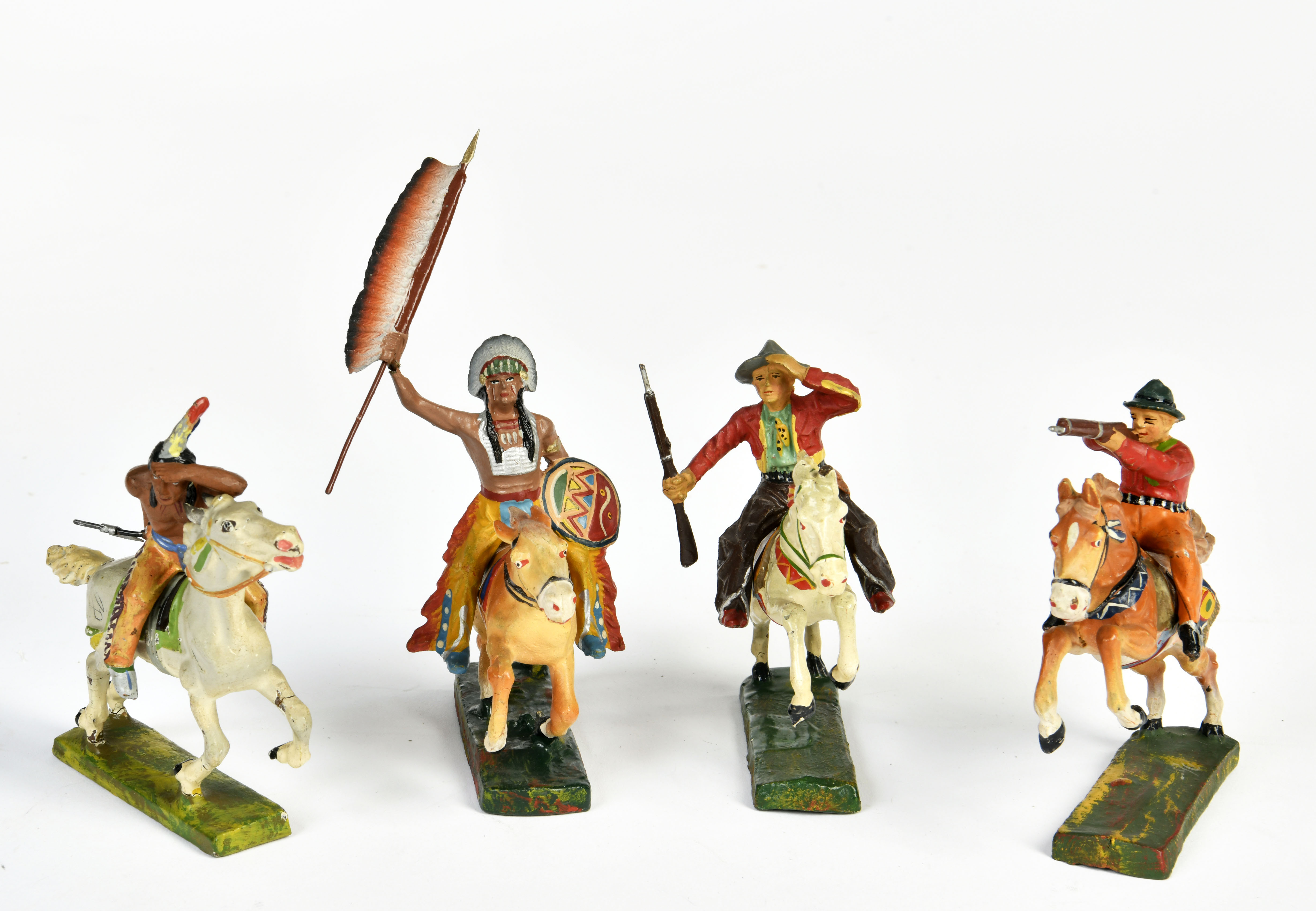 Figurine Elastolin – Mussolini à Cheval – Seconde Guerre Mondiale – Collection