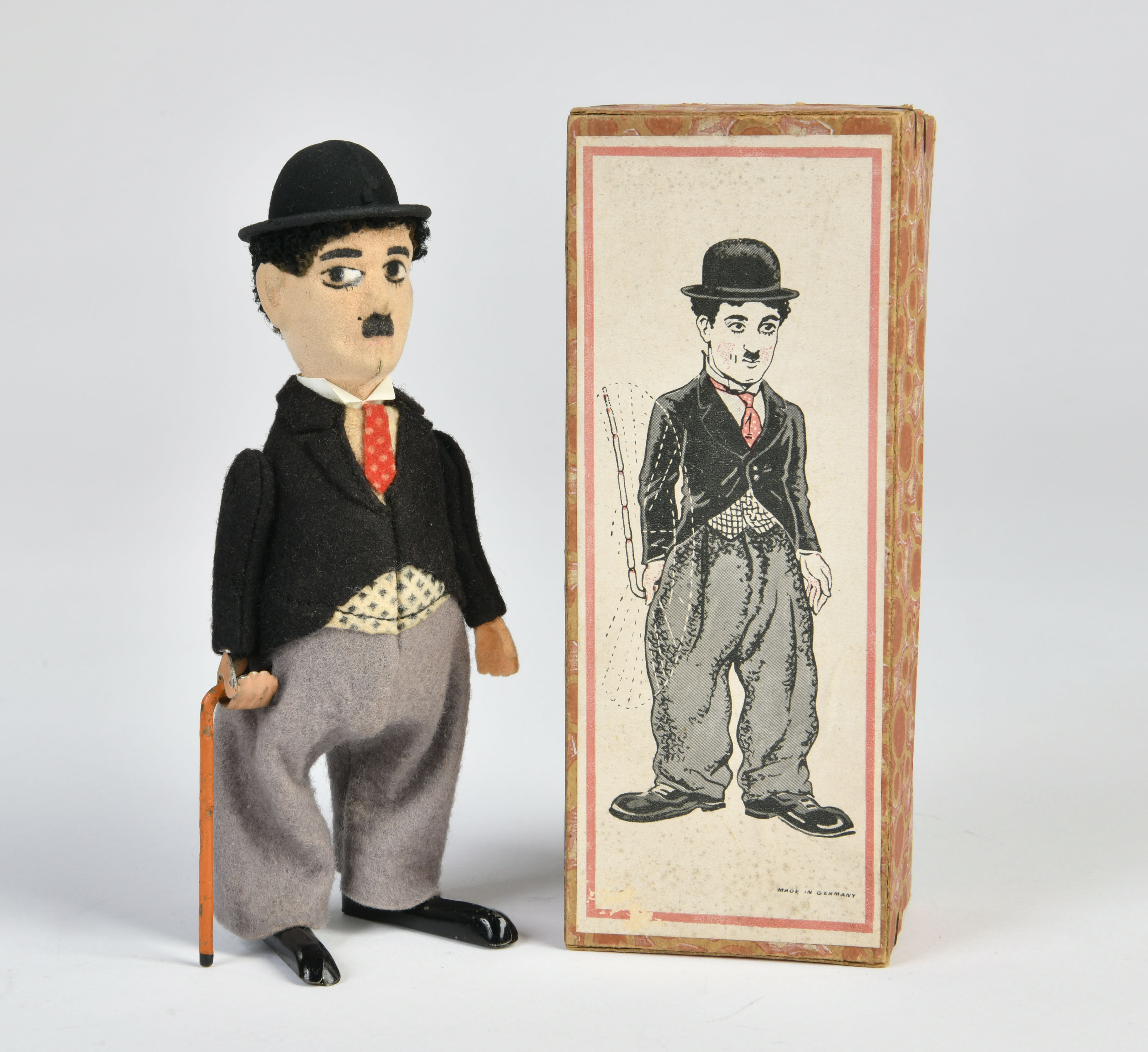 Schuco, Charlie Chaplin , Germany pw, 17 cm, mixed constr., cw ok, box C 1, perfect condition, C 1