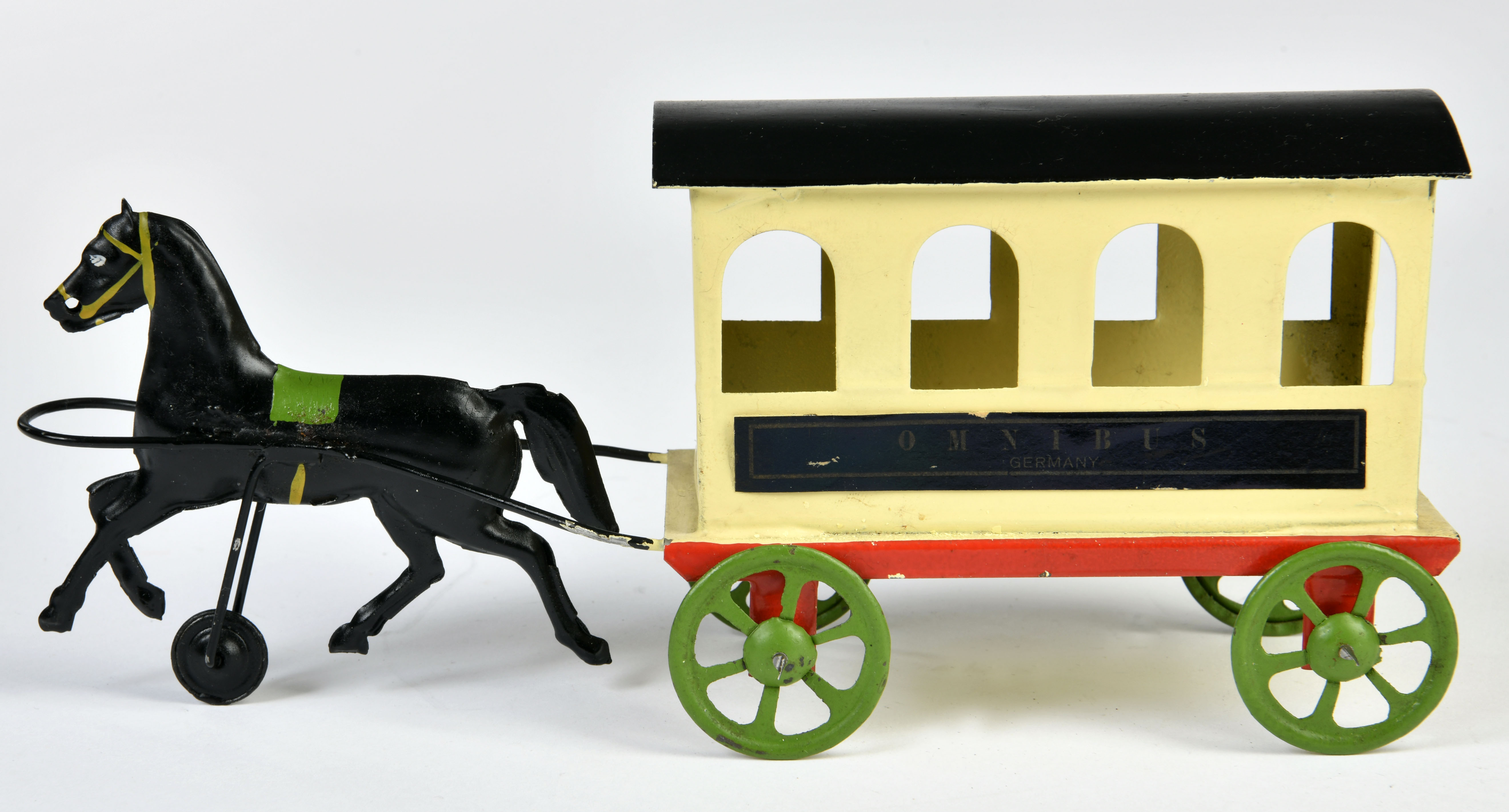 Goerg Kühnrich, carriage, Germany ca. 1910, 23 cm, tin, without drive, restored - Image 2 of 3