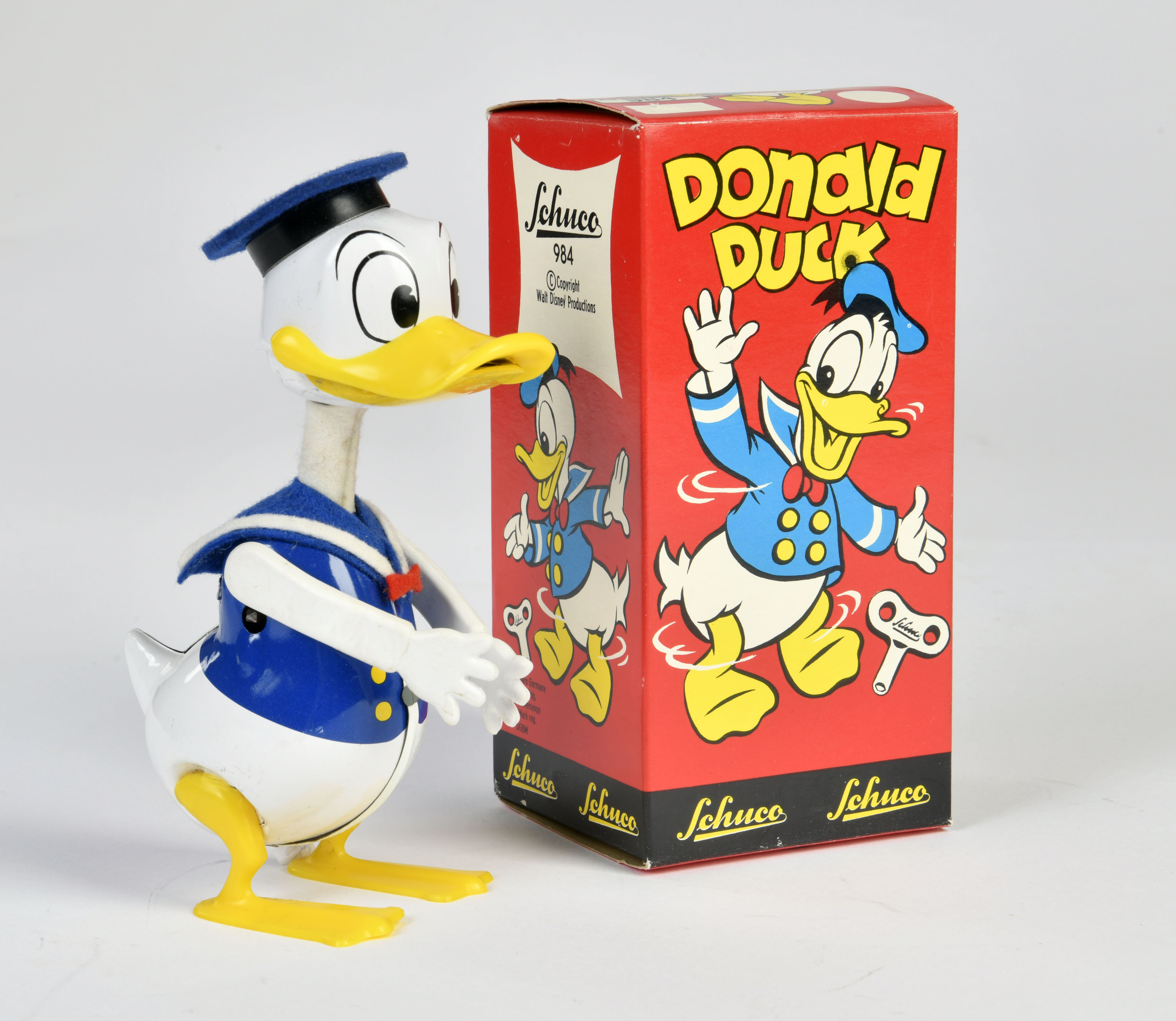 Schuco, Donald Duck 984, W.-Germany, 15,5 cm, mixed constr., cw ok, box C 1, C 1