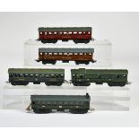 Märklin, 5 Wagen: 2x 343, 344, Schlafwagen, Schlusswagen