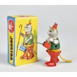 Joustra, puss in boots, France, 13 cm, tin, cw ok, box C 2, C 1