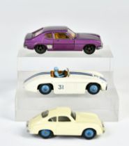 Dinky Toys, 133 Cunningham, 162 Porsche 35b, Ford Capri Rechtslenker