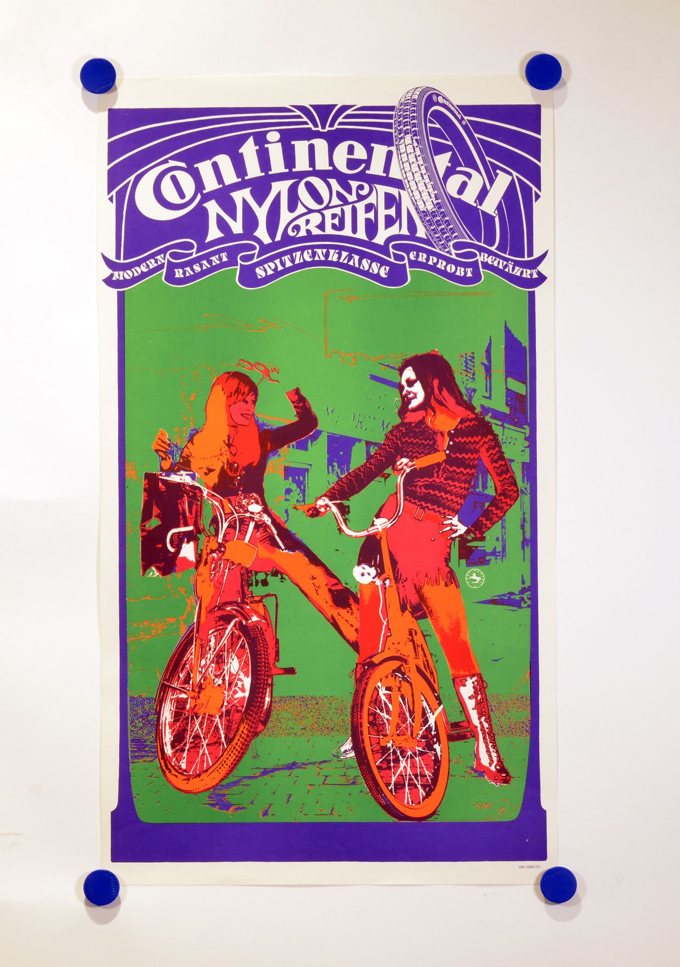 2 posters, Continental, psychedelic posters, 1970s, typical style of this time, 47.5 x 83.5 cm - Image 2 of 2