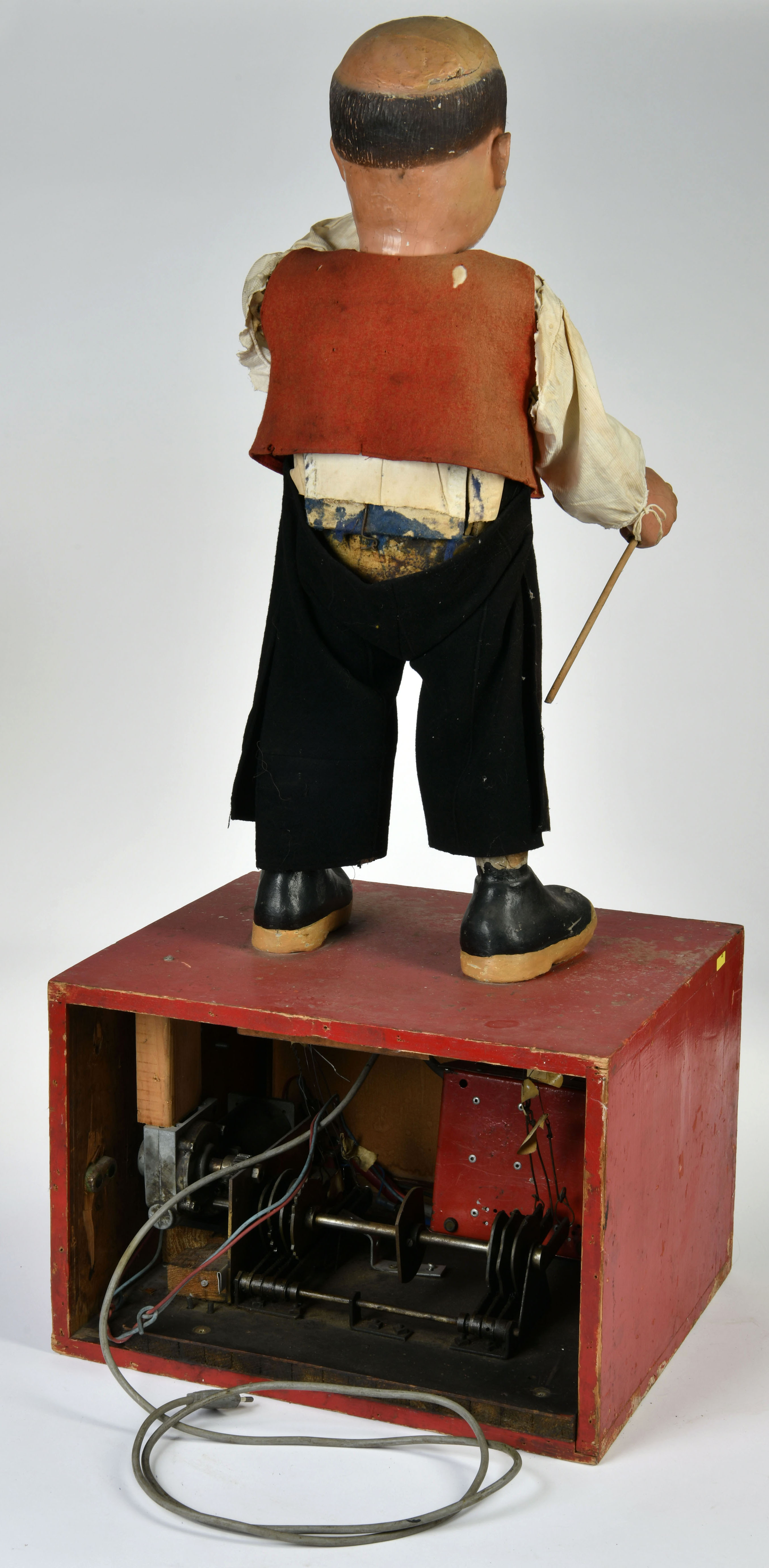 Advertising automaton "winemaker" on pedestal, with many functions, 103 cm, funct. ok, 2 fingers - Image 2 of 3