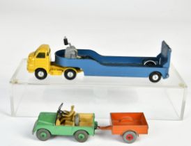 Dinky Toys, Autotransporter & Jeep mit Anhänger