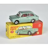 Dinky Toys, 138 Hillman IMP Saloon, green, England, 1:43, diecast, with suitcase, box C1, C1