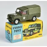 Corgi Toys, 357 Land Rover, olive, England, 1:43, diecast, box C 1, with club leaflet, C 1