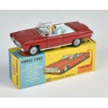 Corgi Toys, 246 Chrysler Imperial, red, with 2 figures + golf caddy, box C 1, C 1