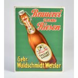 Brauerei zum Riesen, Riesen-Bräu, tin sign, 30x40cm, C 1