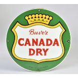 Canada Dry, enamel sign, 42 cm diameter, C 1-