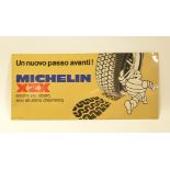 Michelin XZX, tin sign, Italy, 92x42 cm, paint d., C 2