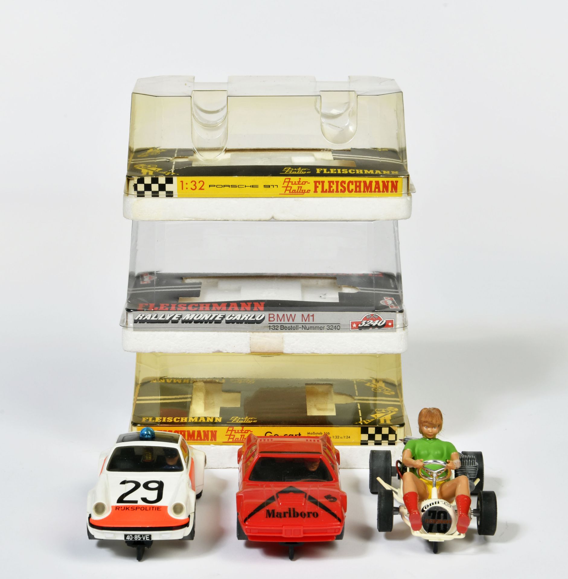 Fleischmann, Rennbahn Go Kart, Porsche & BMW M1