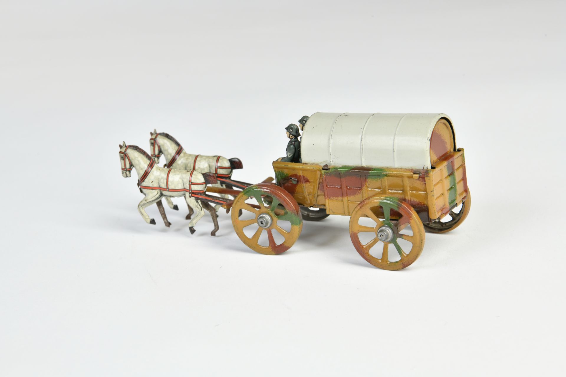 Fischer, Penny Toy military carriage, Germany pw, 17 cm, tin, min. paint d., C 2 - Image 2 of 2