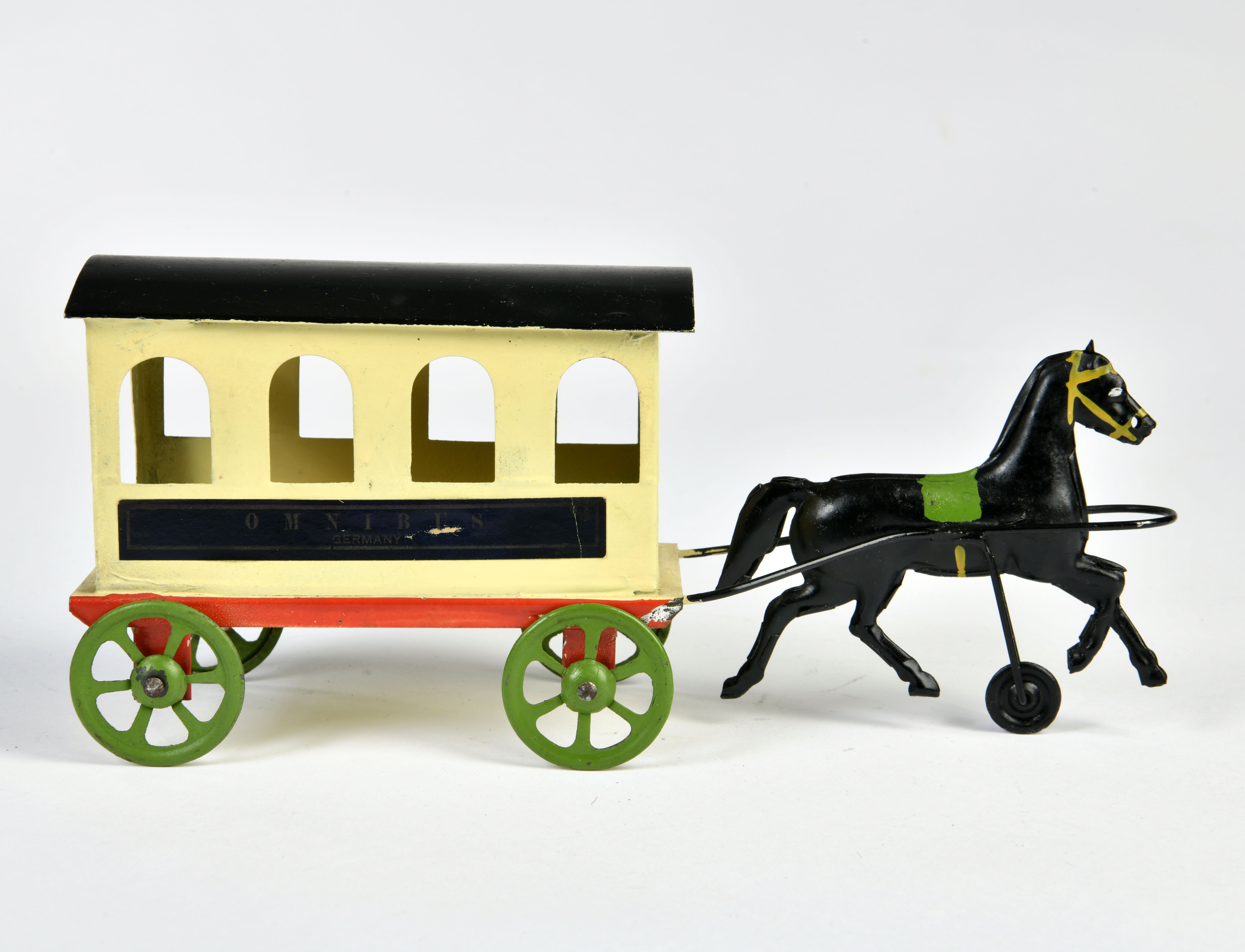 Goerg Kühnrich, carriage, Germany ca. 1910, 23 cm, tin, without drive, restored
