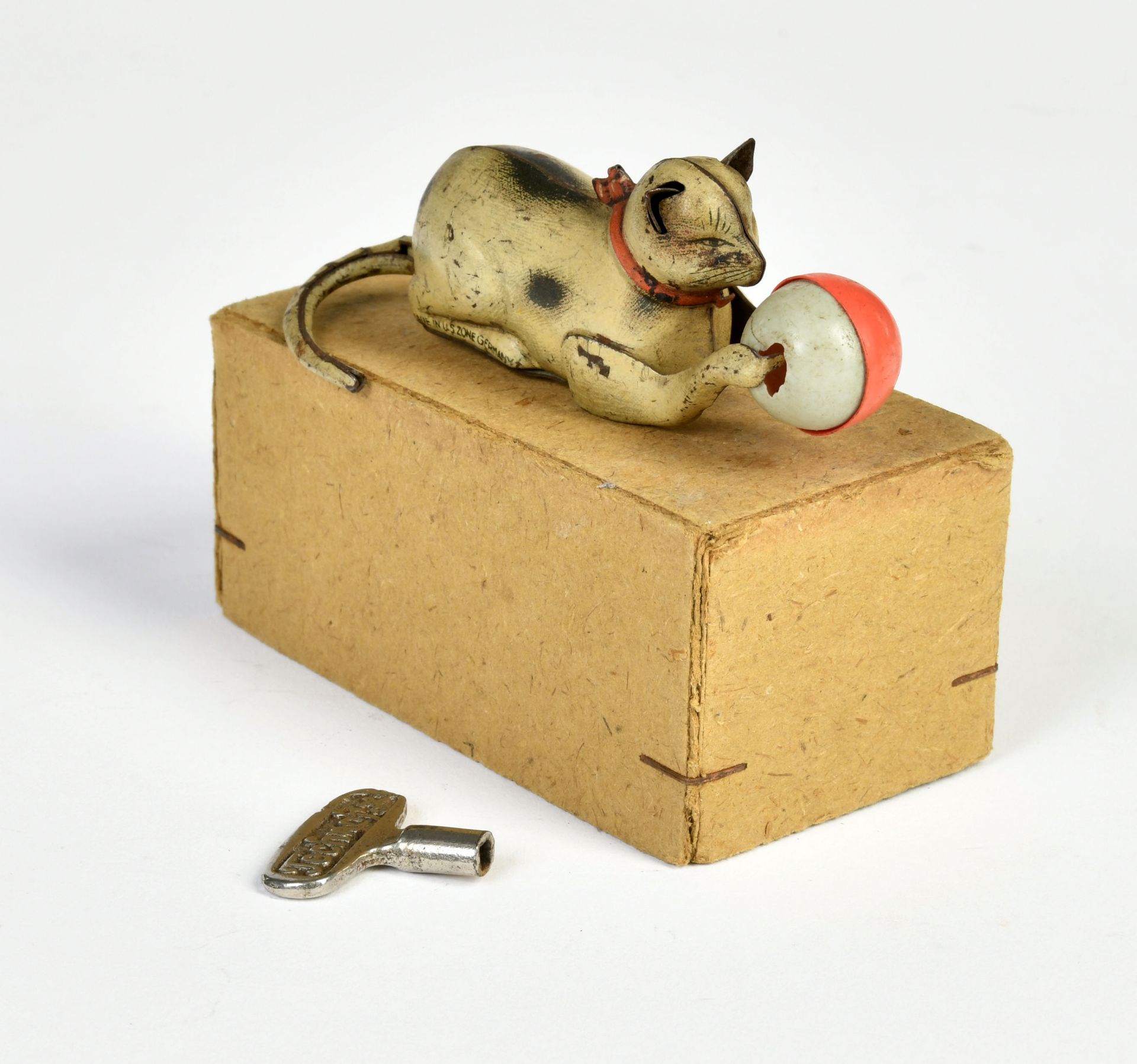 Technofix, cat, Germany pw, 9 cm, tin, cw ok, paint d., C 2