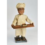 Advertising automaton "confectioner", nodder with movable eyes, 70 cm, cw stiff, traces of age, no