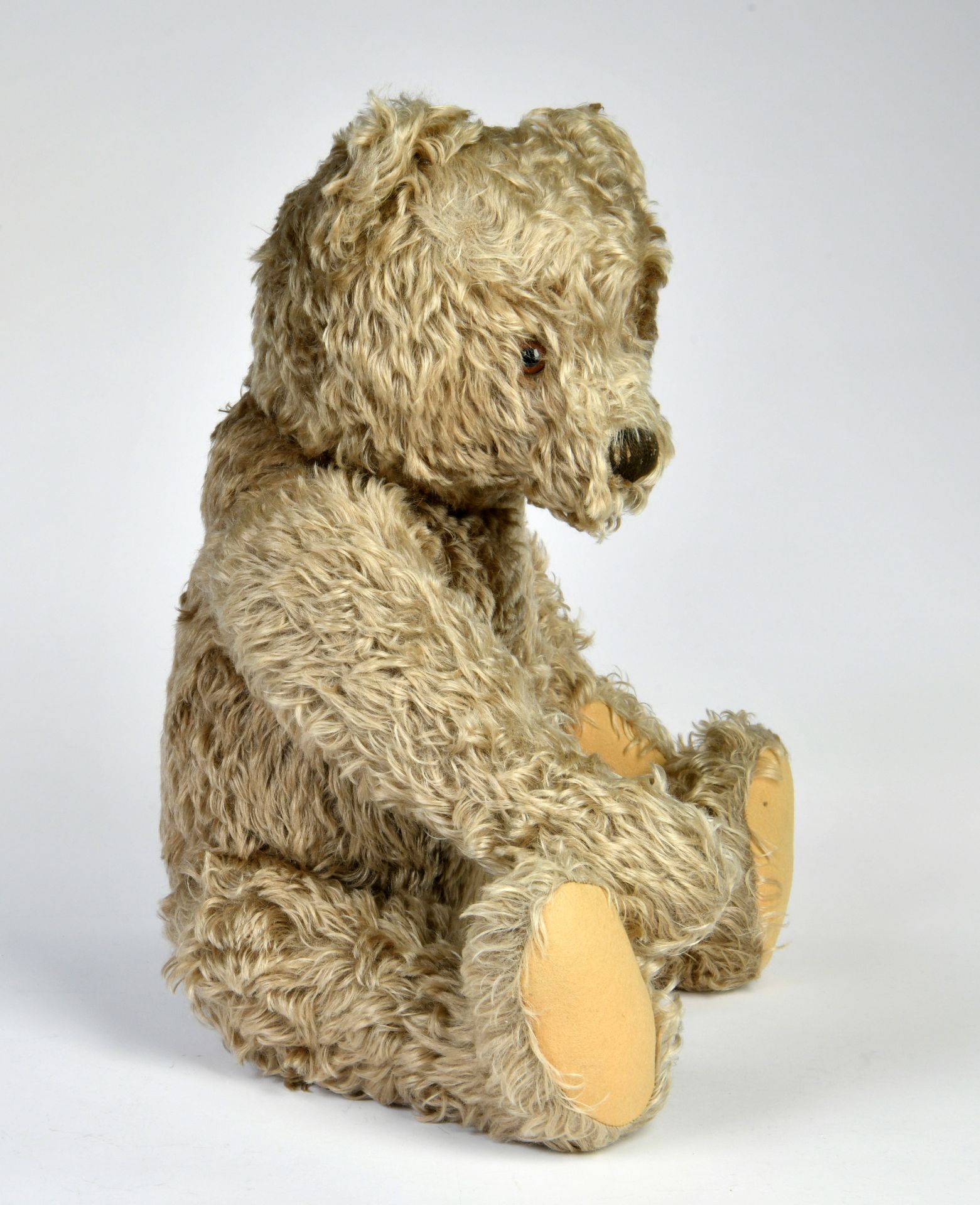 Steiff, bear, 60cm, 1950s/1960s, with buttom, brown, very good condition - Image 2 of 2