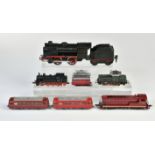 Märklin, Fleischmann, Trix u.a., 5 Loks und Schienenfahrzeuge