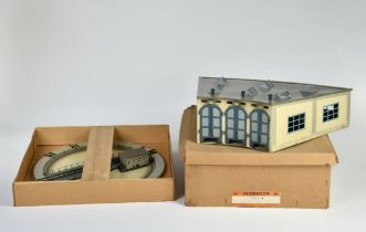 Märklin, Lokschuppen 411 B und Drehscheibe