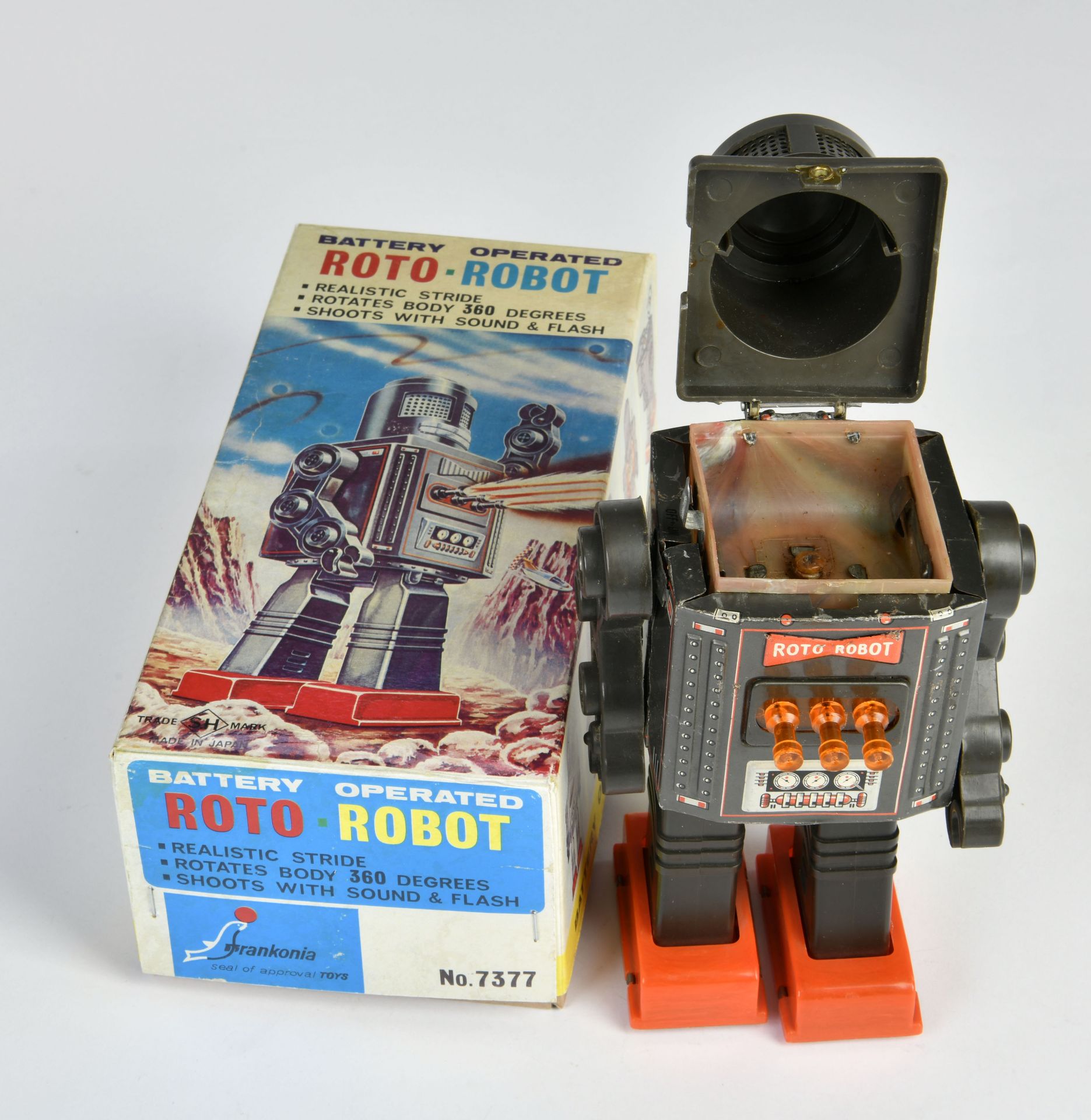 Horikawa, Roto-Robot, Japan, mixed constr, bat.drive ok, 22cm, repro box C2 - Image 2 of 2