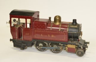 Seitentenderlokomotive Nr. 462, Modell der L&YR 2-4-2 in Spurweite 7 cm