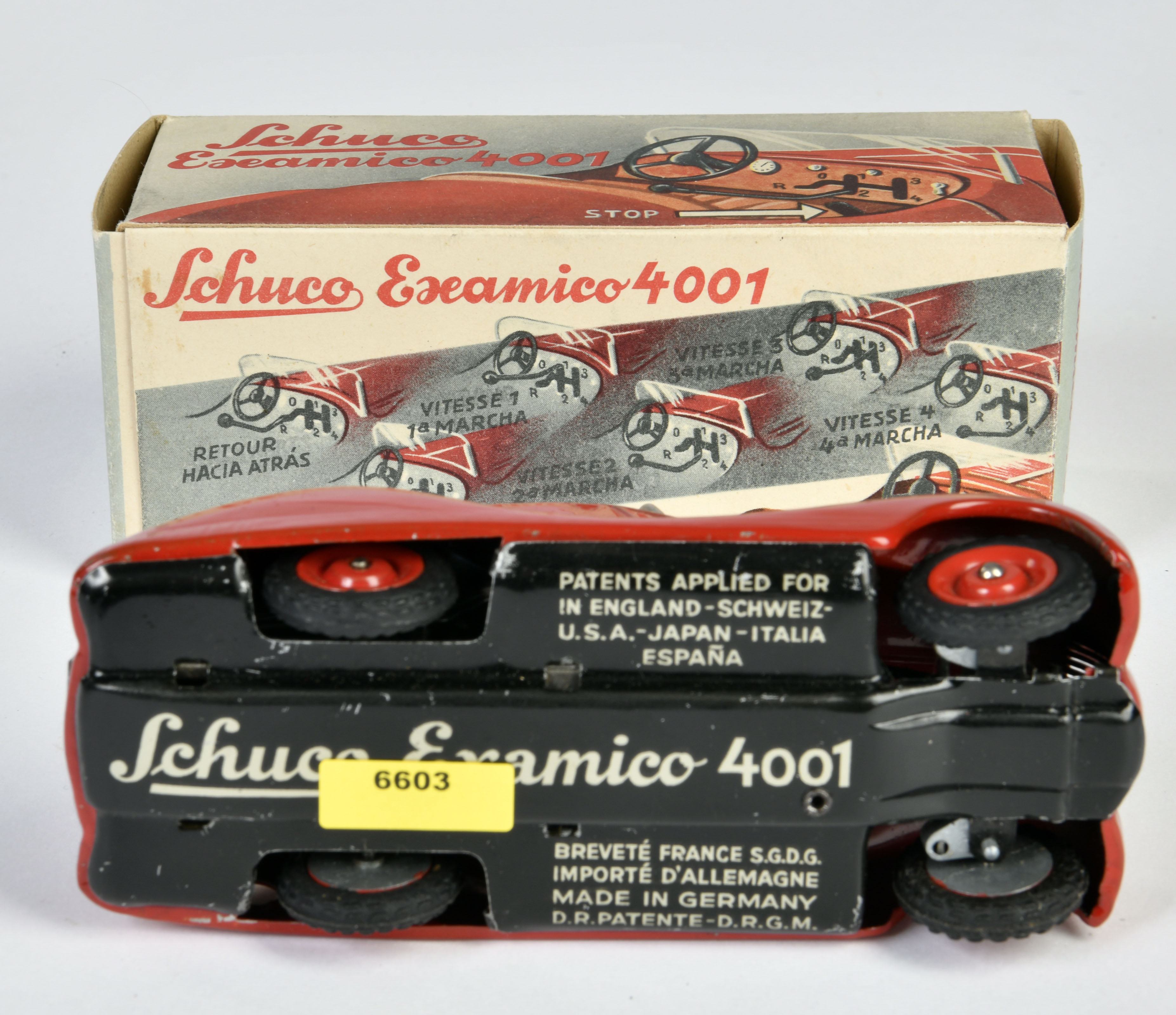 Schuco, Examico 4001, Germany pw, 14,5 cm, tin, cw ok, box C 1-, C 1- - Image 3 of 3