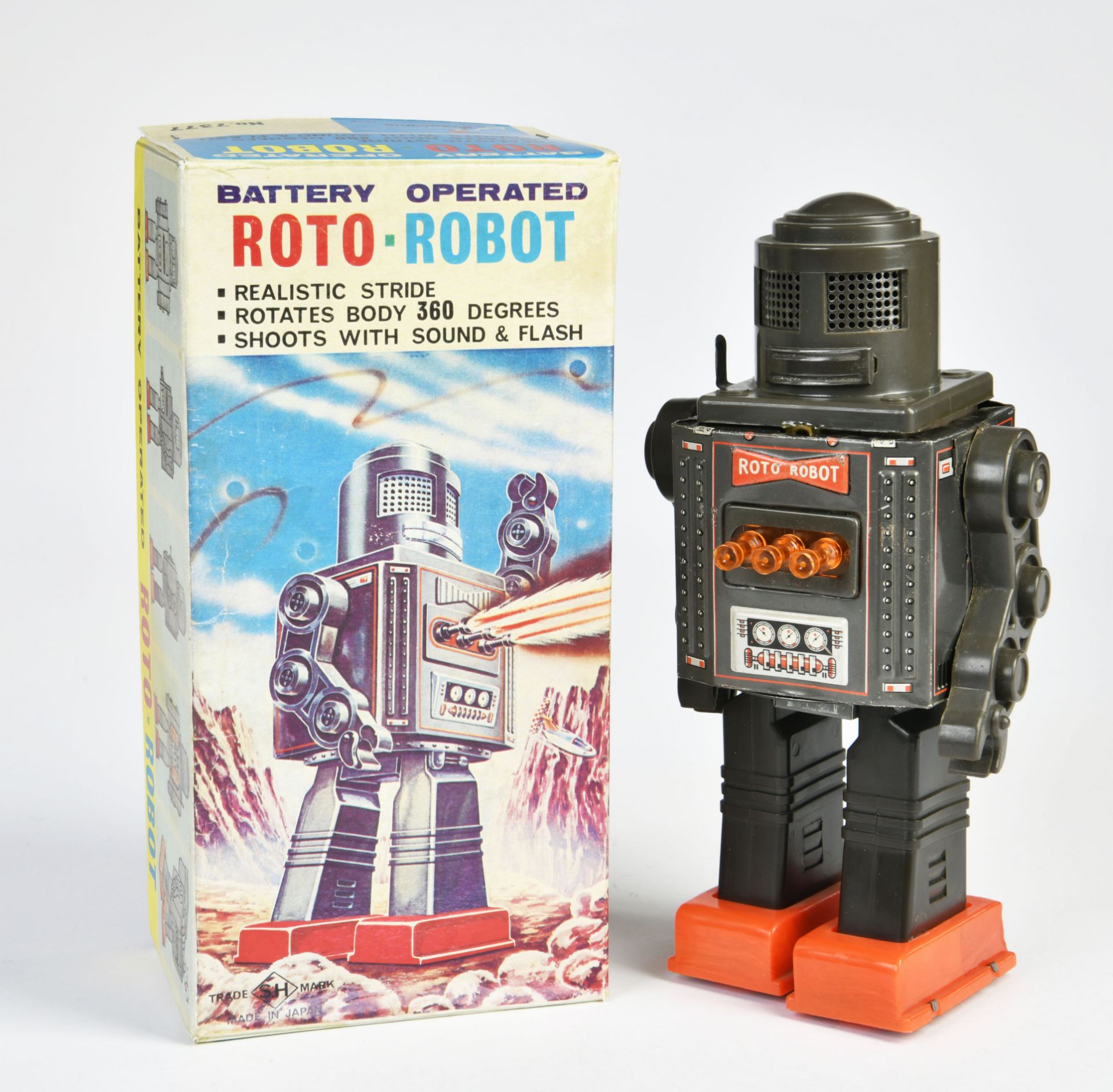 Horikawa, Roto-Robot, Japan, mixed constr, bat.drive ok, 22cm, repro box C2