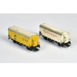 Märklin, 2 cast freight wagon, H0, paint d.