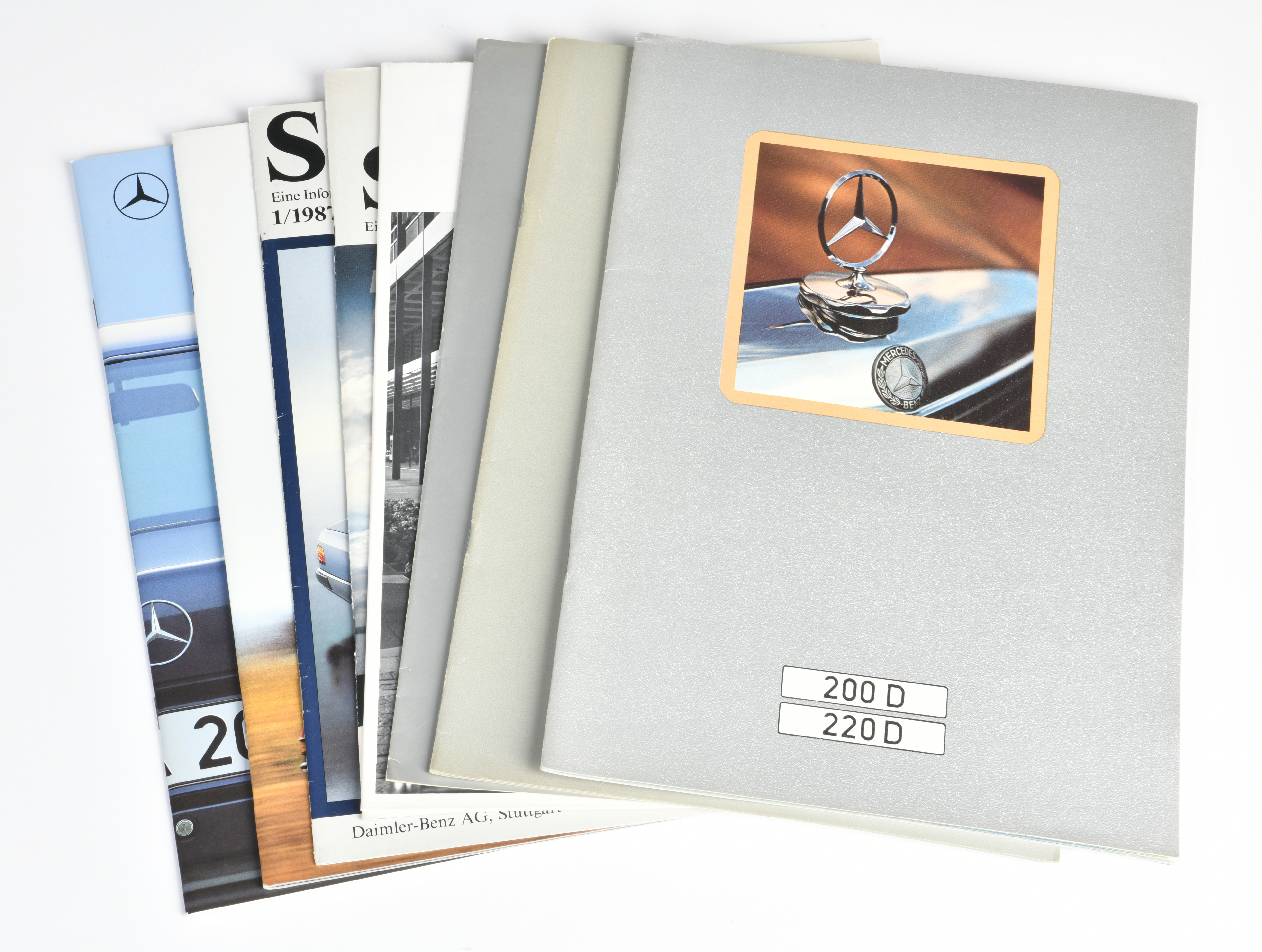 Bundle brochures Mercedes Benz, 70s/80s, very good condition