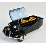 Bandai, Messerschmidt cabin scooter, Japan, 21 cm, tin, friction ok, C 1-