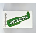 Underberg thermometer, enamel sign, 64x38 cm, folded, min. paint on corners