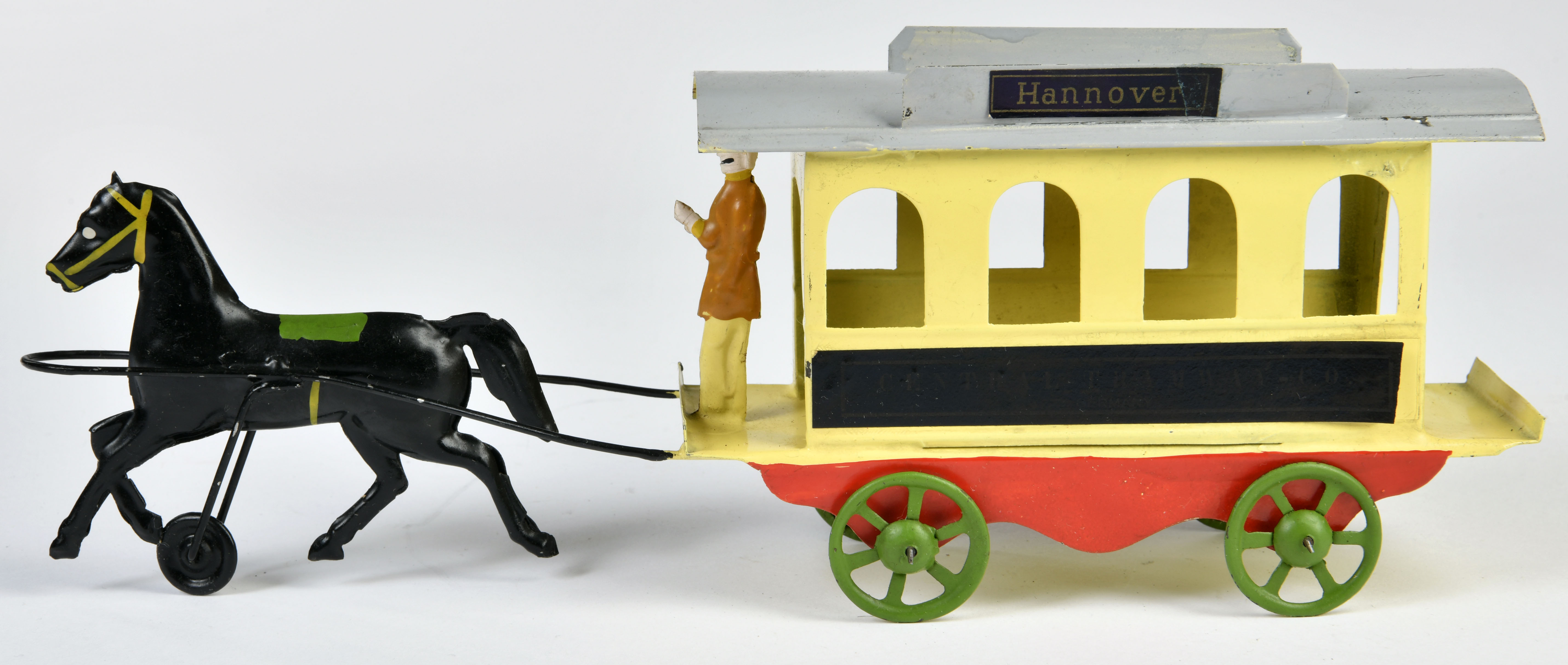 Goerg Kühnrich, carriage, Germany ca. 1910, 27 cm, tin, without drive, restored - Image 2 of 3