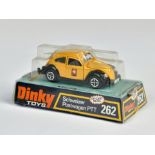 Dinky Toys, 262 Swiss post car, yellow, box C 2, C 1-2