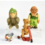 Steiff, Fewo a.o., bundle toys, W.-Germany, C 1-3