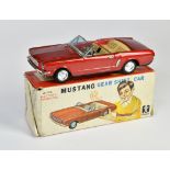 Bandai, Mustang, Japan, 30 cm, tin, bat. drive ok, box C 2, C 1-
