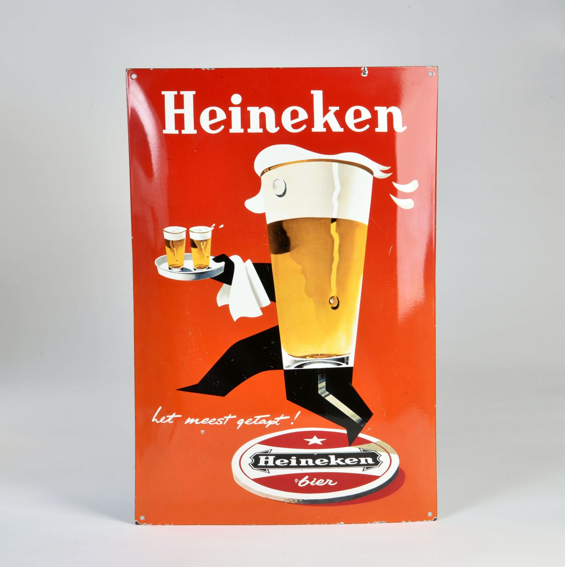 Heineken, enamel sign, 60x40 cm, slightly curved, C 1