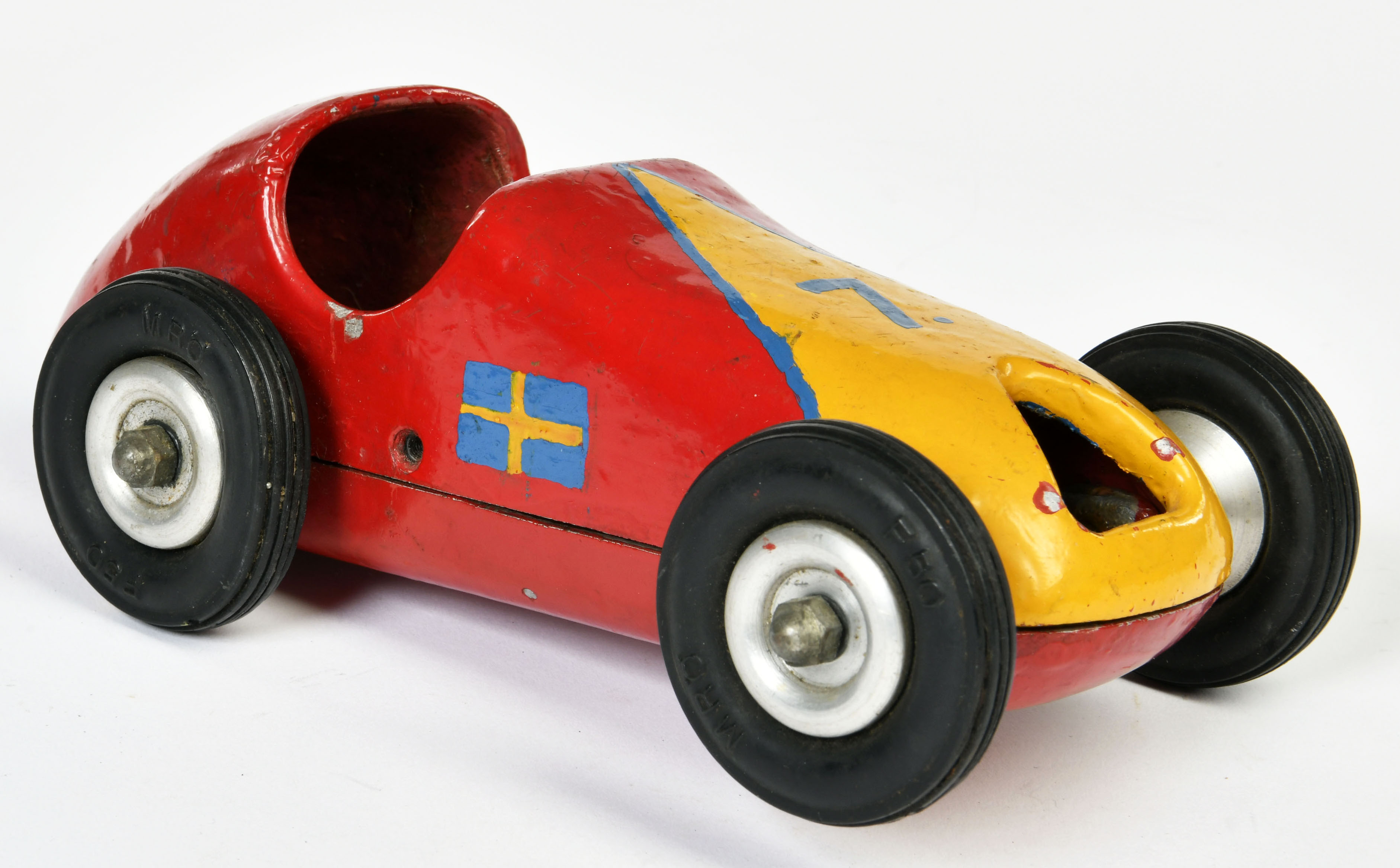 MRÖ Sweden, F50 Tether Car, metal, 20 cm, handpainted - Image 2 of 2