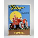 Zetor Traktoren, Blechschild